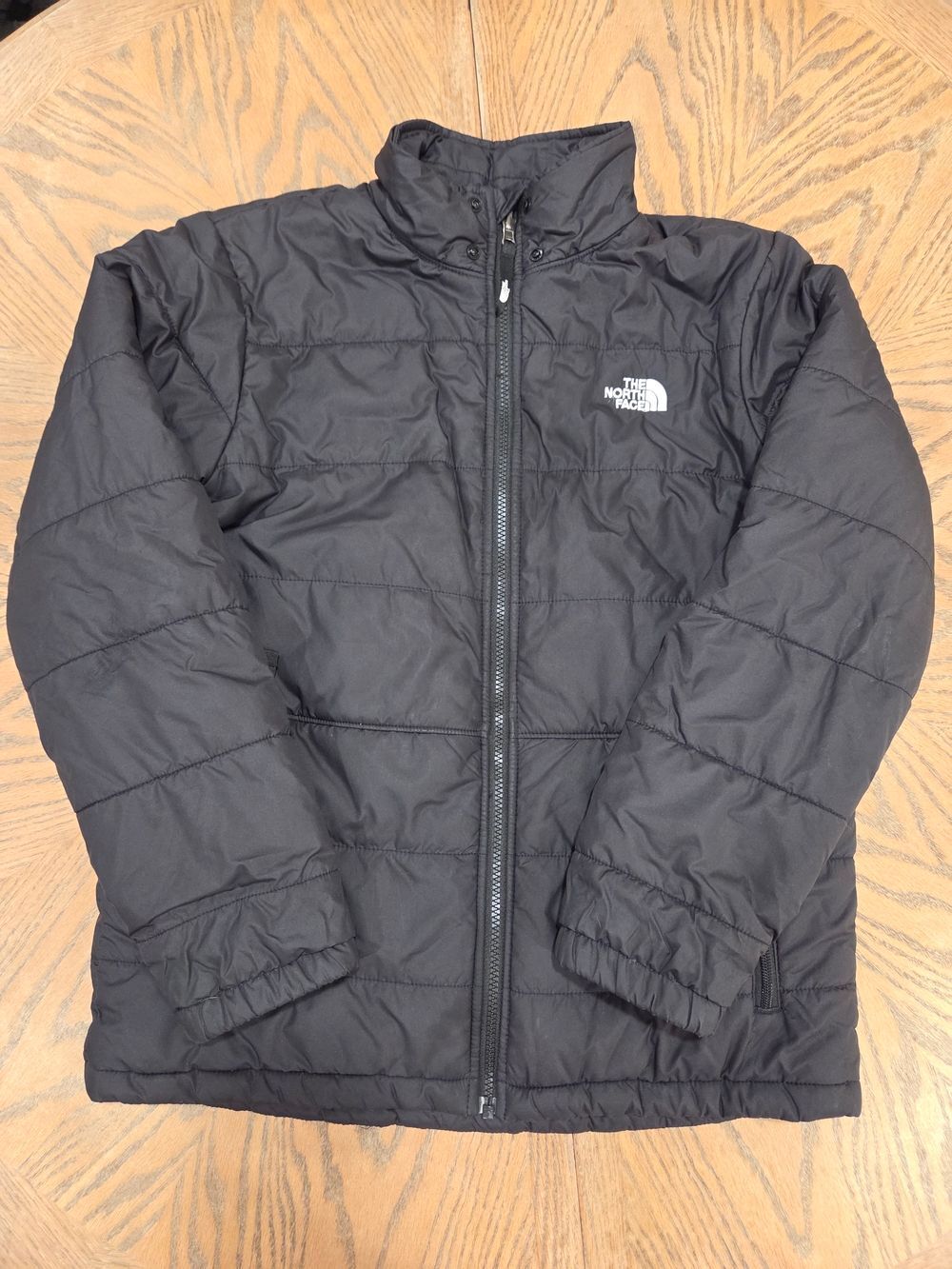 The North Face Jacket Boys XL 18/20 Black Reversible Puffer Fleece Gorpcore
